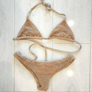 Blue Life Crochet Swimsuit